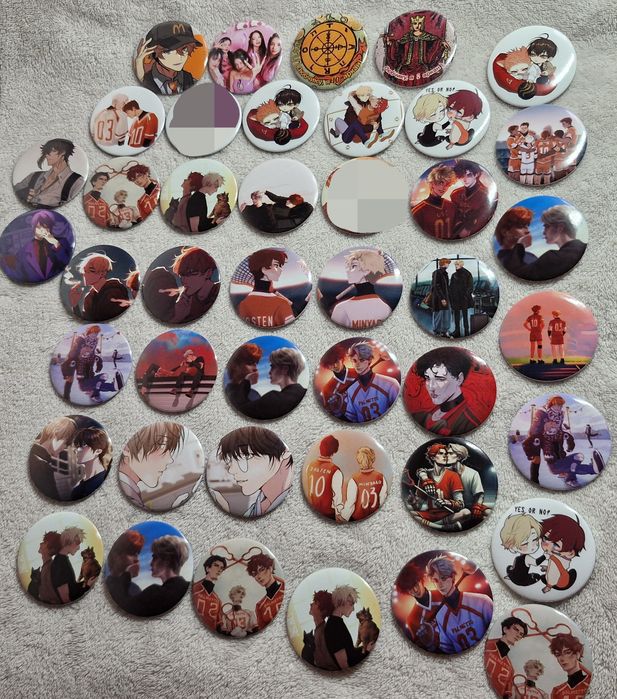 Значки. Манга. Всё ради игры. Аниме