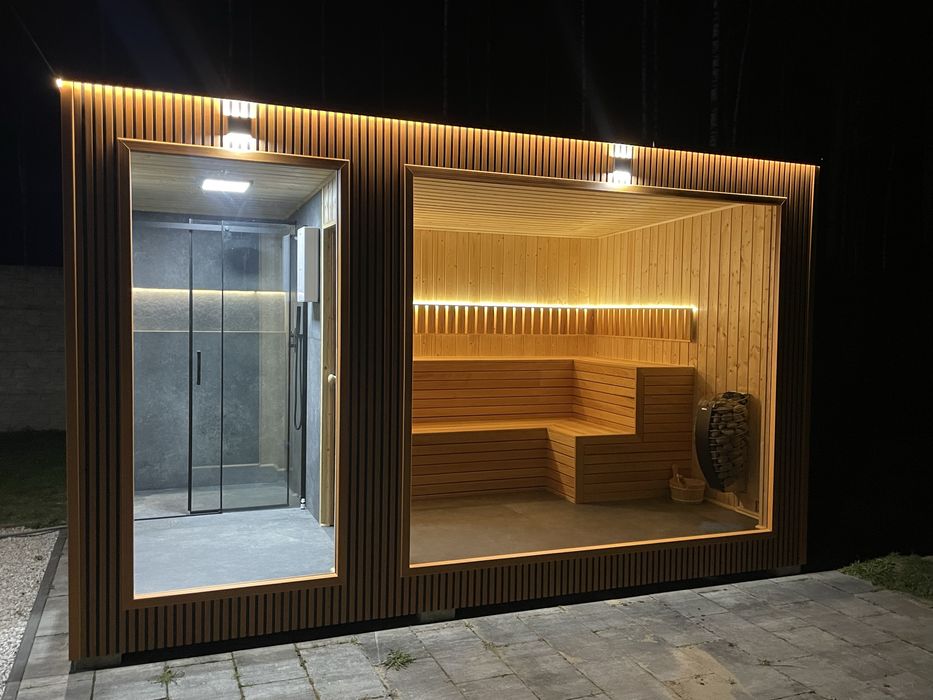 Sauna premium z prysznicem