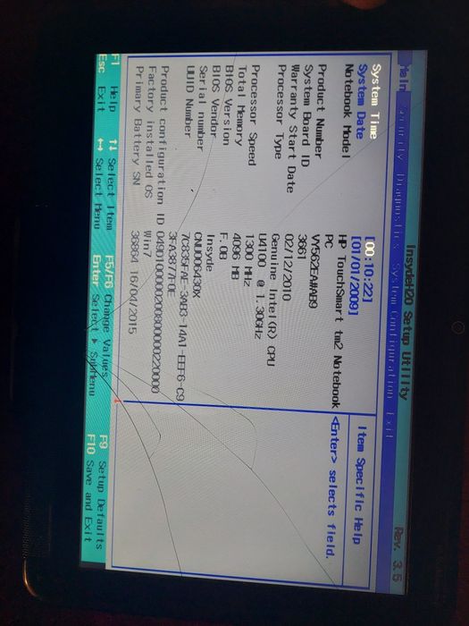 Motherboard HP Touchsmart TM2