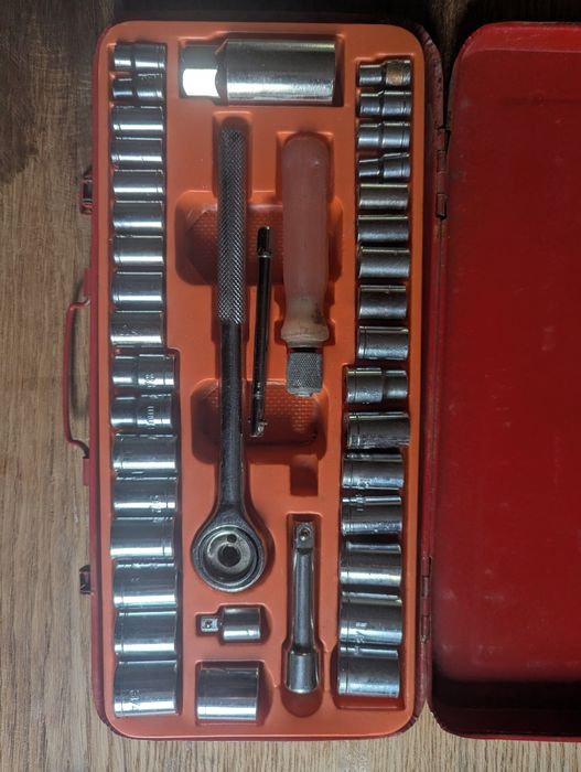 Набор головок 35+ штук хром