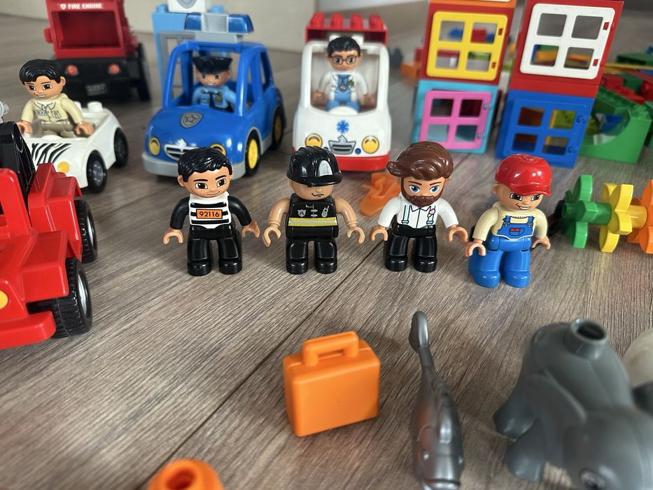 LEGO Duplo mix pojazdy figurki