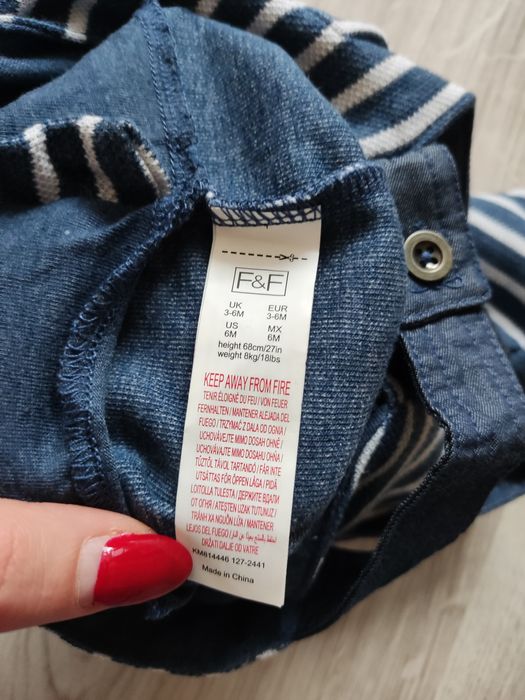 Spodenki ogrodniczki rozmiar 68 nowe