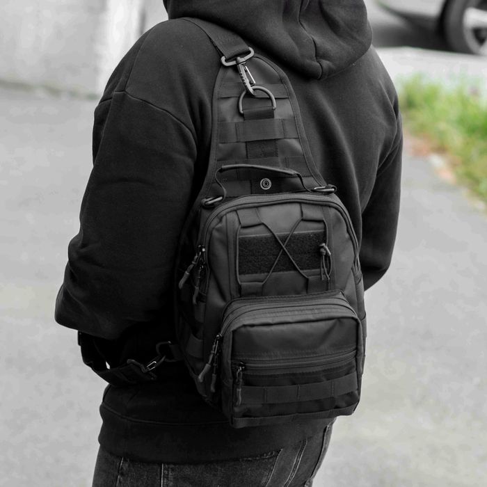 Тактична сумка нагрудна слінг через плече з MOLLE якісна