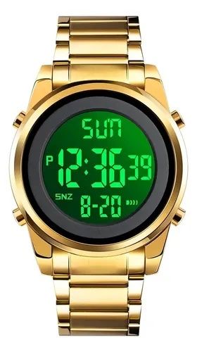 Novo Relógio Esportivo SANDA 6160 à Prova D'Água, Relógio Eletrônico LED de Pulso em Aço Inoxidável, Relógio Digital com Alarme, Relógio Masculino
