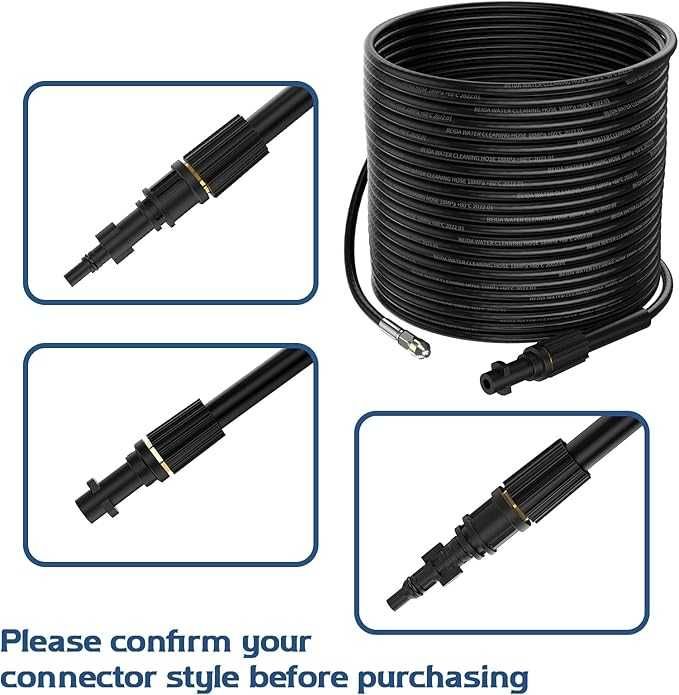 Wąż 15 m do czyszczenia rur kanalizacji M22 z dyszami i adapterami