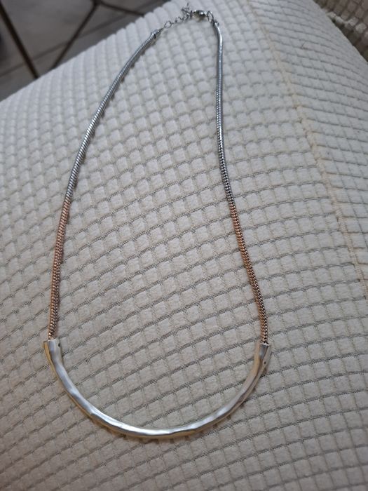 Colar silver and rose gold parfois