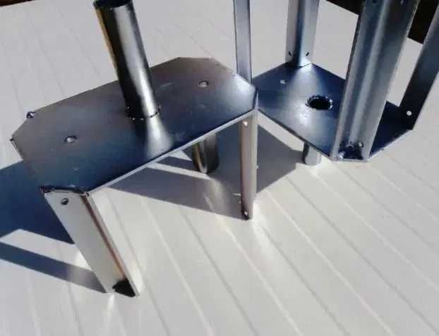 Cabeçotes Metálicos para Prumos de Suporte de Viga H20 para Cofragem