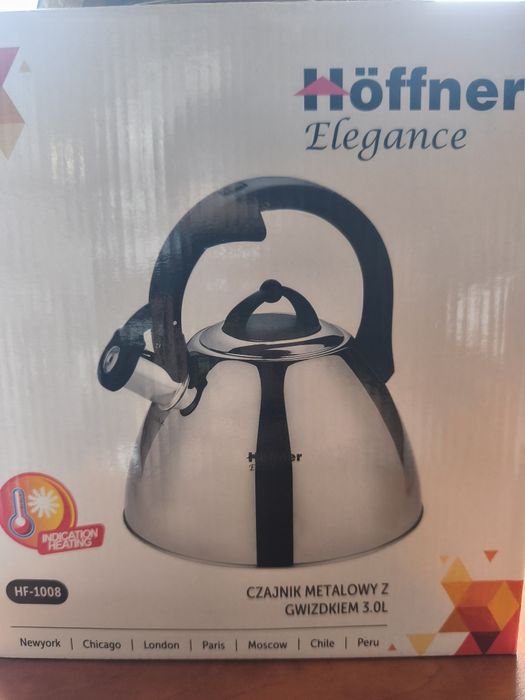 Czajnik Höffner z gwizdkiem 3l nowy