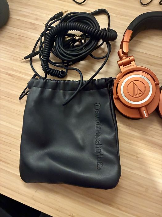 Fones Audio Technica M50x Laranja