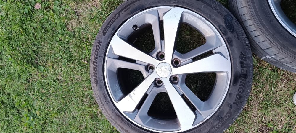 Felgi Peugeot 5x108 7.5jx17 et44 + opony Hankook 24r + śruby.