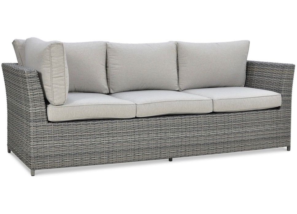 Narożnik technorattan MONIZ DINING PLUS Dark Grey