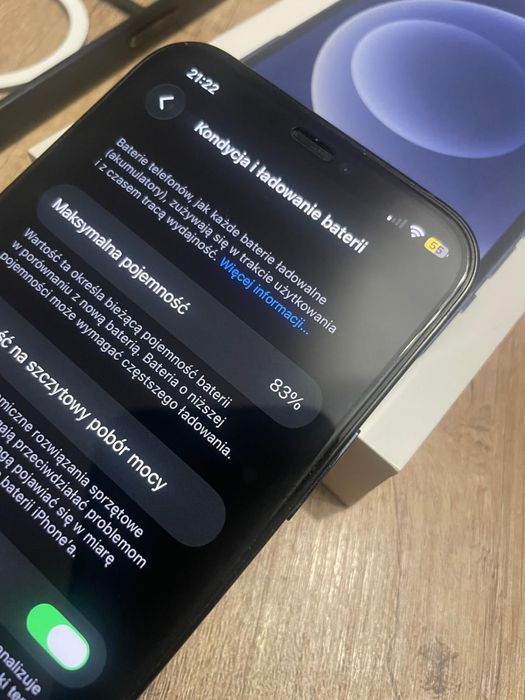 Iphone 12 pro, stan perfekcyjny, pacific blue