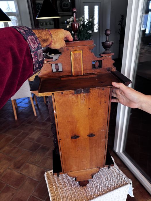 relogio de parede inglês sec. XVIII