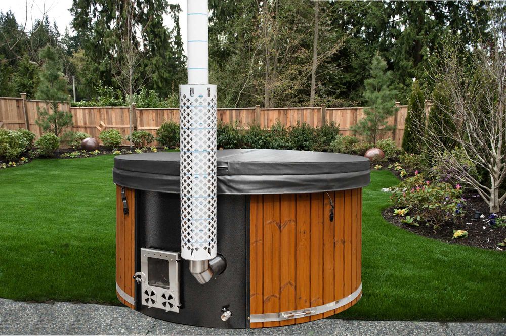 Balia ogrodowa | gorąca beczka | ruska bania - FULL ZESTAW