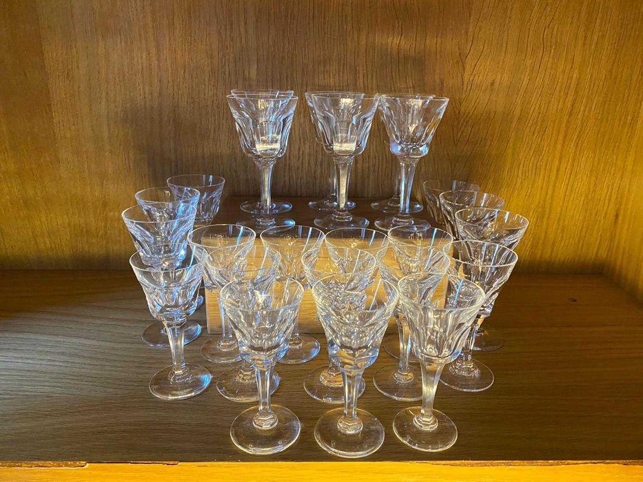 12 + 12 Copos Cristal da Boémia