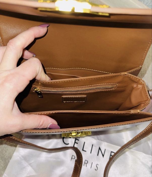 Сумка Premium Celine Triumph рыжая