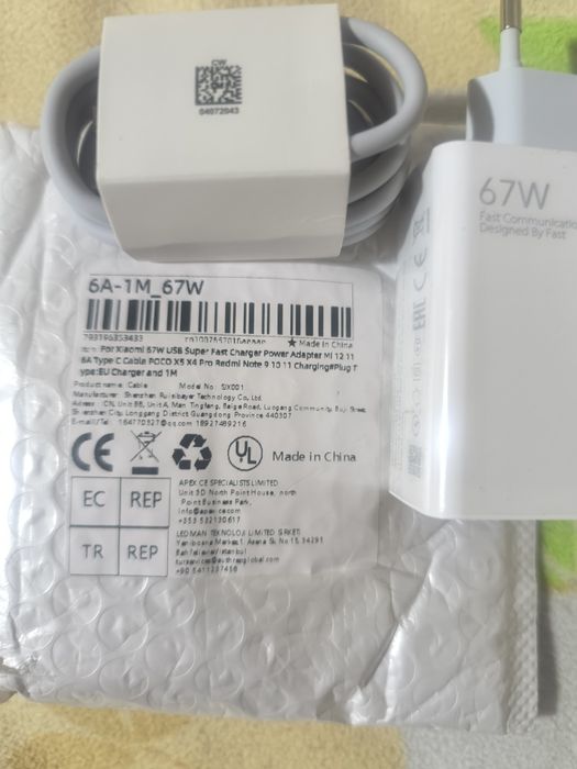 Carregador Rápido 67W NOVO