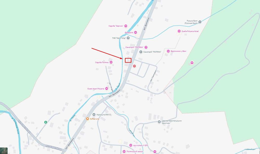 -50% фасадна будівля 109м під аптеку/магазин/кафе с.Поляна Свалява-7км