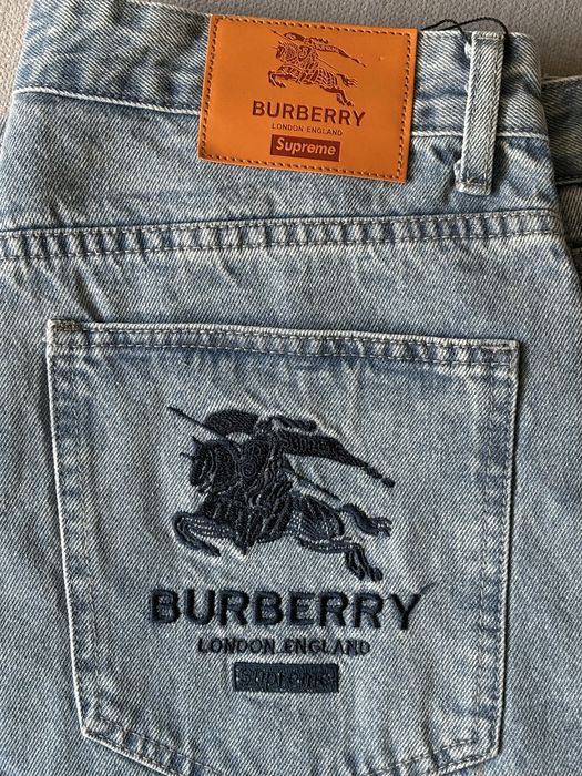 Spodnie Jeansowe - Straight Fit BURBERRY X SUPREME
