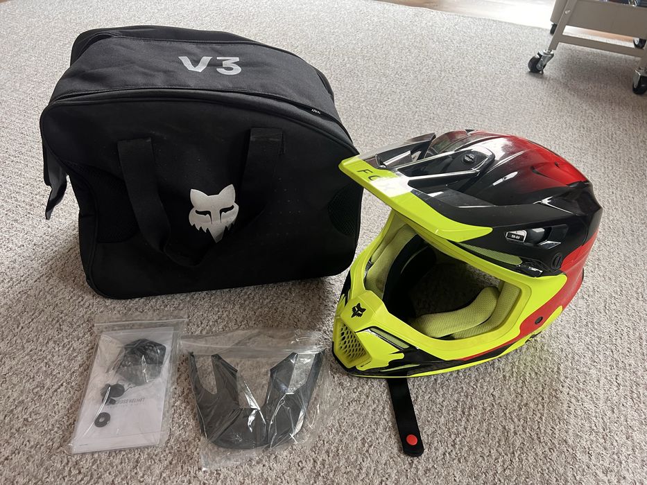 FOX V3 Solid enduro motocross shoei airoh