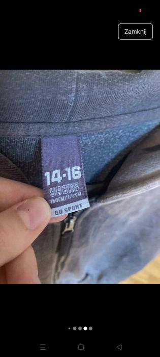Welurowa szara bluza y2k alternative