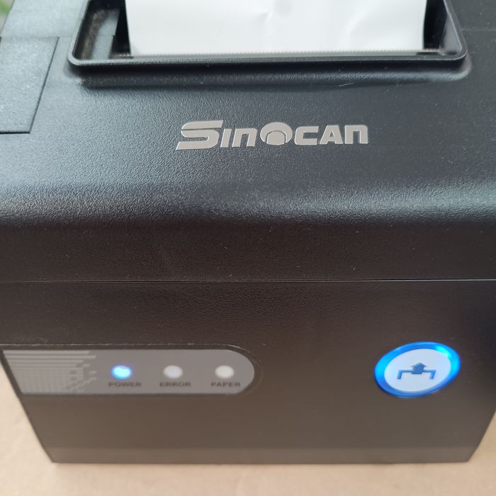 Scanner de código de barras, impressora térmica e gaveta de numerário