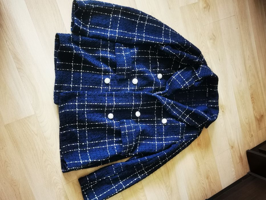 Elegancka marynarka w kratkę