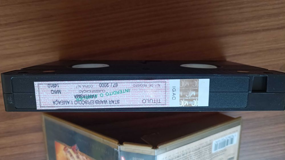VHS Star Wars: Episódio I - A Ameaça Fantasma (Edição PT)