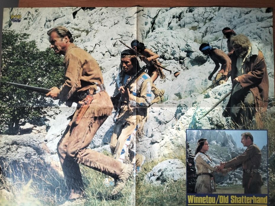 Antigo poster Winnetou A Lei dos Apaches