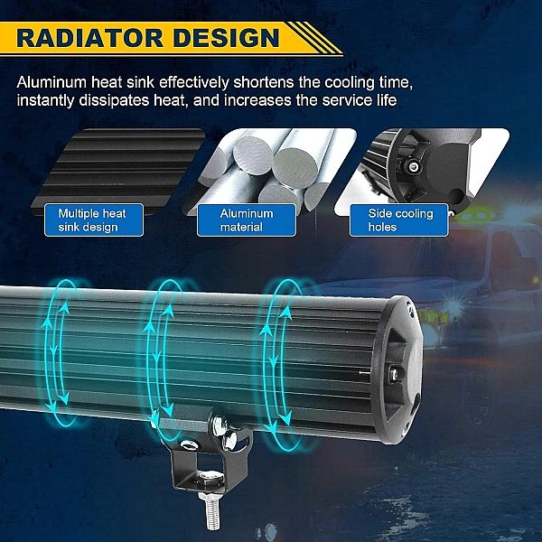 Reflektor Halogen Led Lampa Robocza Ledbar Rigidon 396W 28" Offroad 12