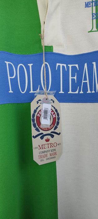 Polo manga curta, 14 anos metro company - NOVO A ESTREAR