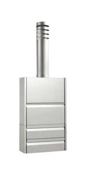 Churrasqueira de parede a carvão ou lenha