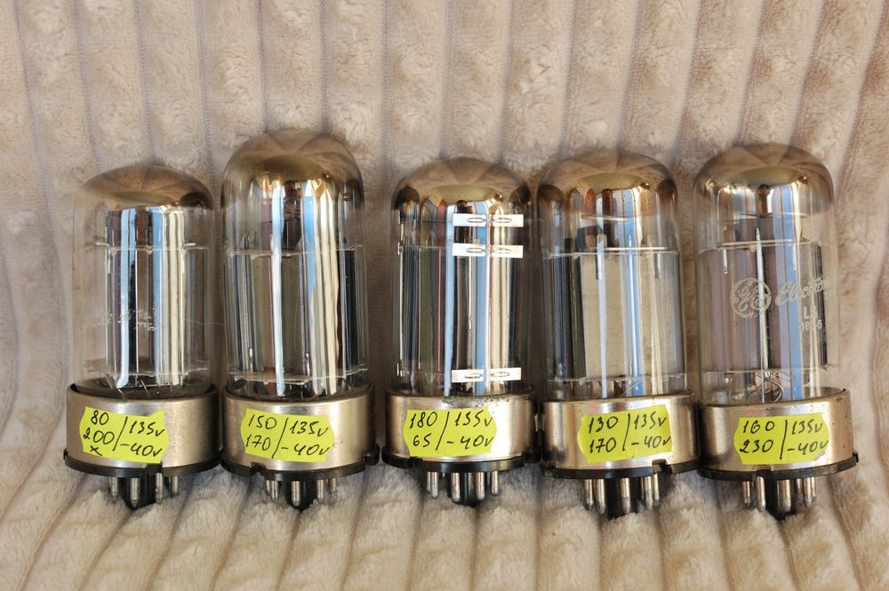Радіолампи 6SN7 6Q7 5U4G 5687 6080 6Ф5М General Electric радиолампы