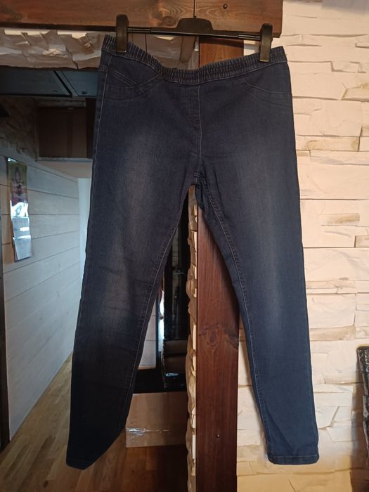 Super jeansy w kolorze granatowym