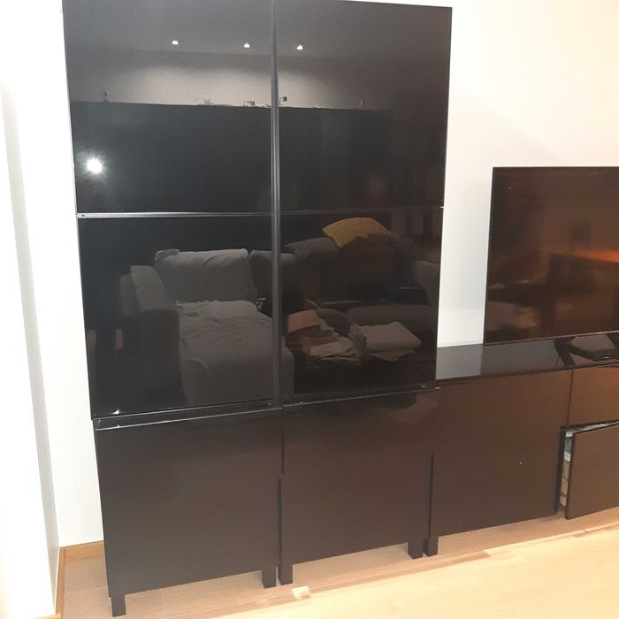 Mobília Sala TV/Armários parede completa IKEA BESTÅ (6 módulos)