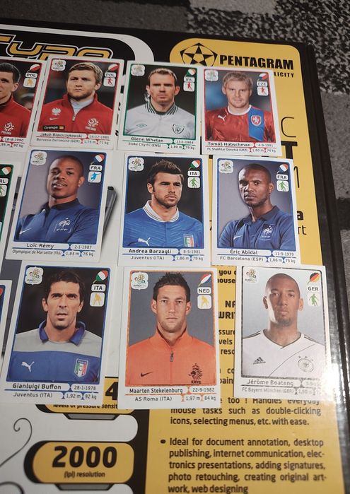 35x naklejki Panini UEFA EURO 2012  Lewandowski