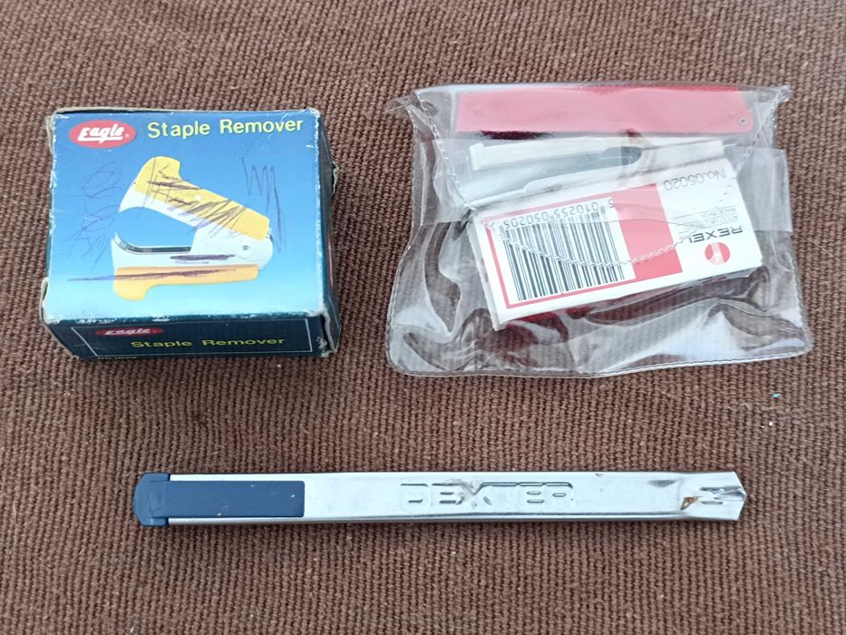 Conjunto novo de escritório Agrafador e x-ato