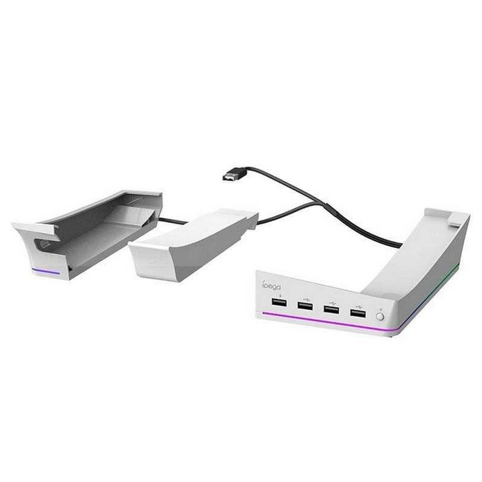 Док-станция горизонтальная RGB подсветка для PS5 Slim Ipega PG-P5S021