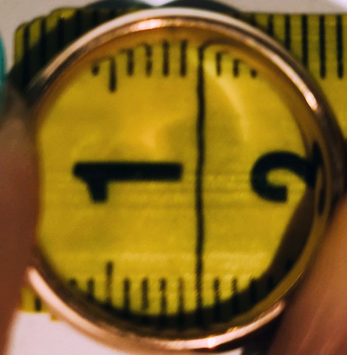 Obrączka różowe złoto stal tytanowa r. 5 (średnica 1,57cm) gr.4 mmNowa