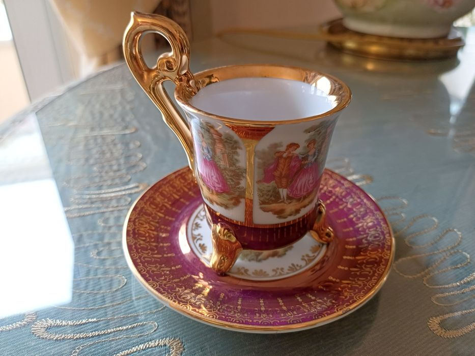 Conjunto 3 chávenas porcelana raras - OHASHI CHINA 1932