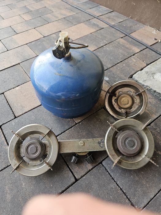 Butla gazowa pełna palnik pojedynczy i podwójny