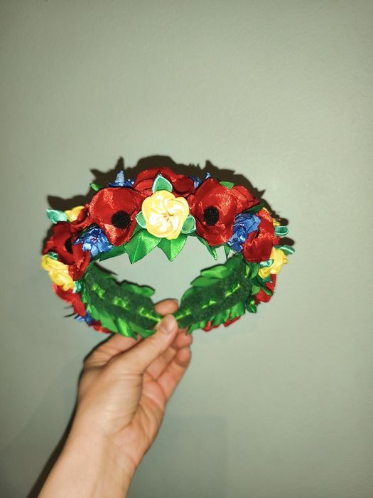 Opaska do włosów, kwiaty.