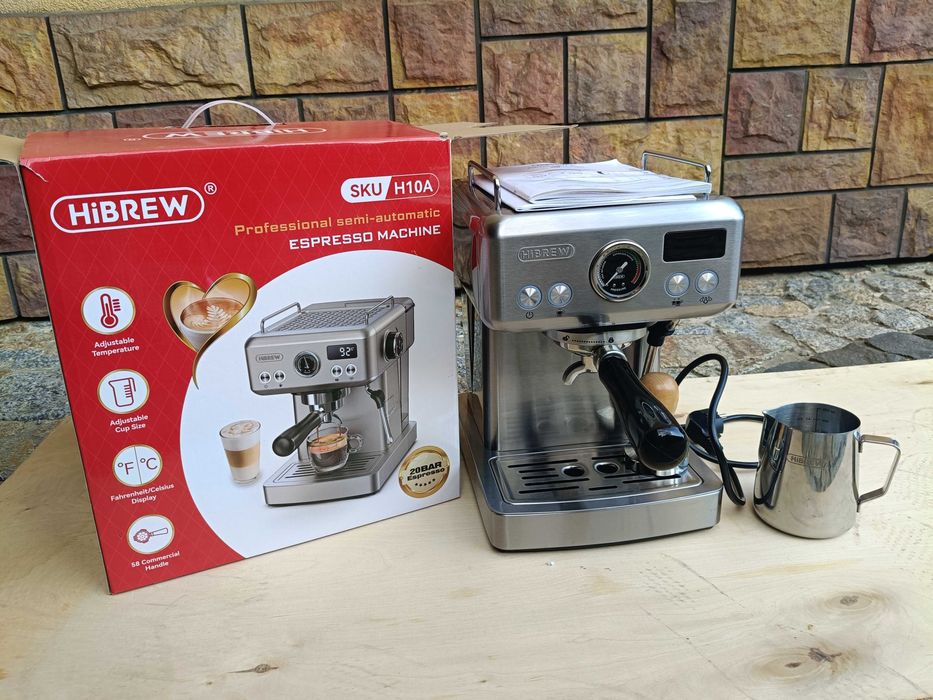 Nowa Półautomatyczny ekspres ciśnieniowy do kawy, ciśnienie 20 barów