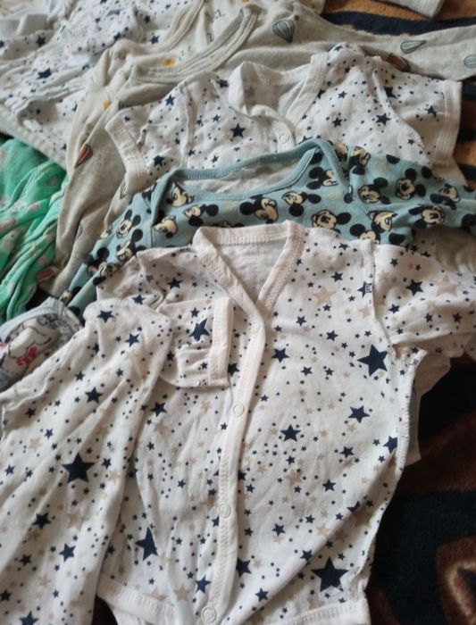 Великий пакет речей одягу для новонародженого хлопчика комбінезон