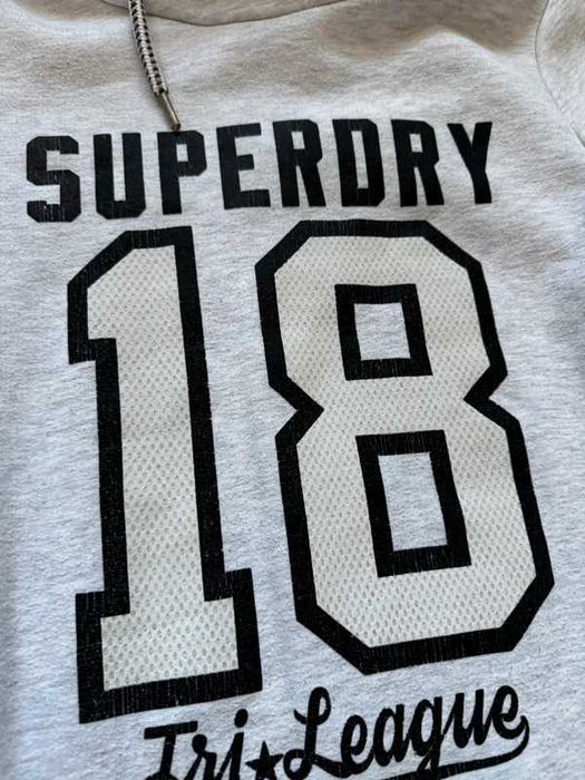 Superdry sukienka długa bluza M szara