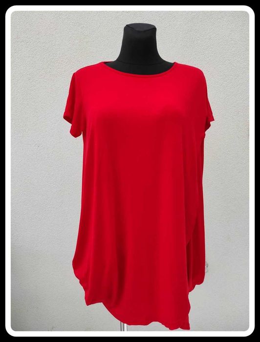 Czerwona nowa sukienka oversize z kieszeniami XL/XXL