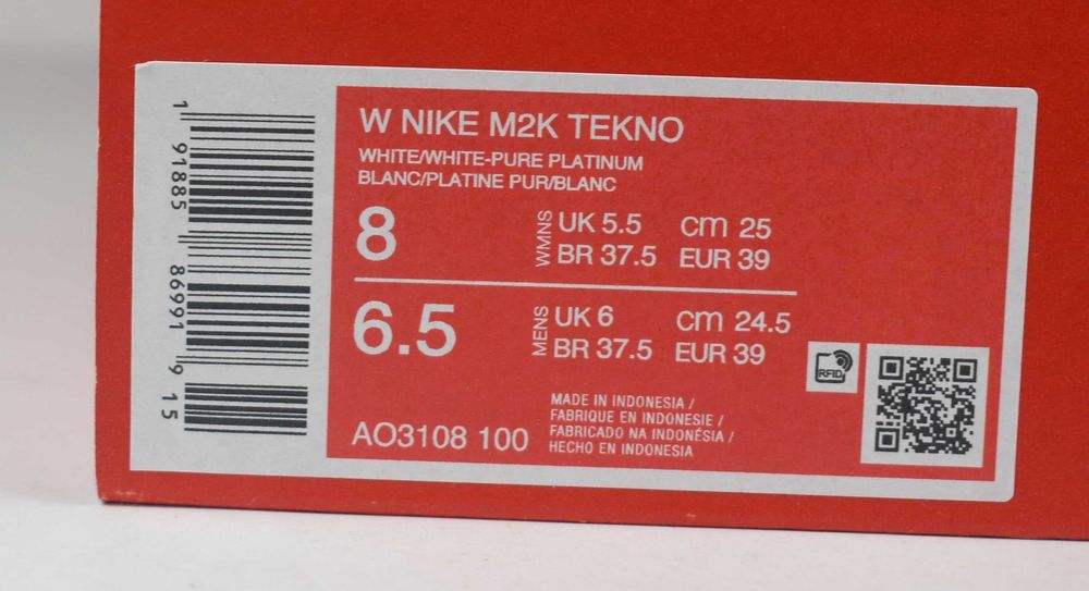 Sneakersy Nike M2K Tekno AO3108 roz. 39