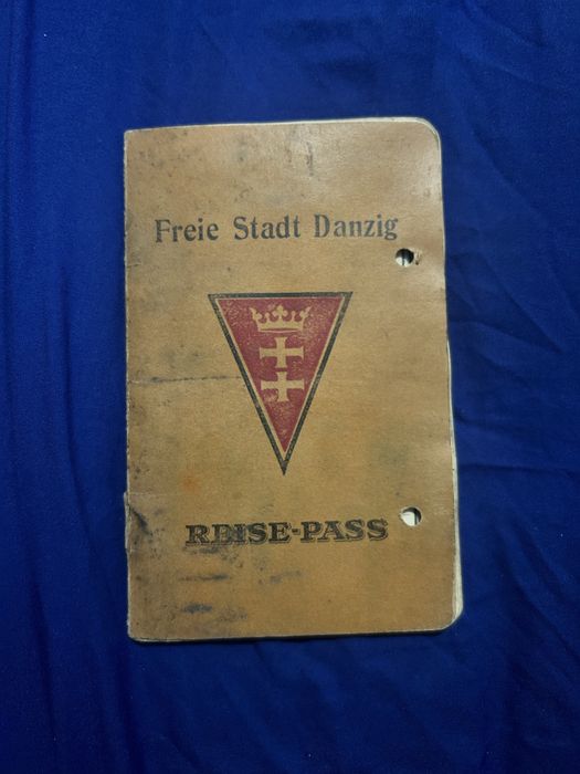 Paszport Danzig oryginał rzadki