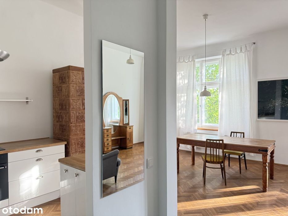 Jasne 60 m² z dużymi oknami + dodatkowy pokój 8 m² – Stare Dębniki