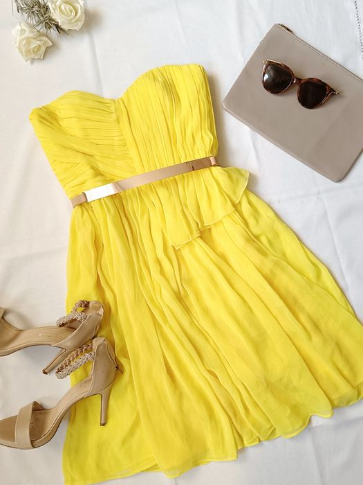 Sukienka rozkloszowana na wesele imprezę r. S 36